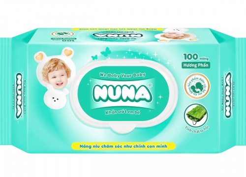 Khăn Ướt Em Bé Nuna 100 Miếng - Hương Phấn